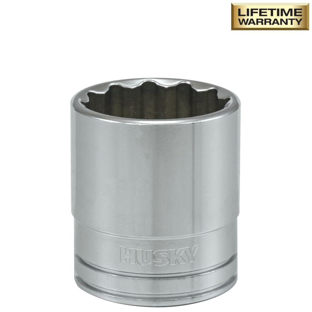 Husky 1/2 in. Drive 13/16 in. 12Point SAE Standard SocketH2D12P1316