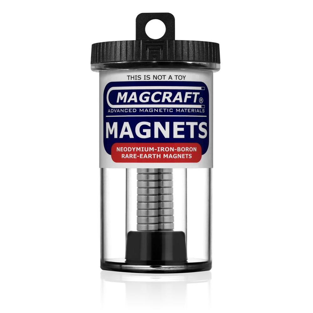 Magcraft Rare Earth 3/8 inch x 1/8 inch Disc Magnet (30-Pack) by Magcraft