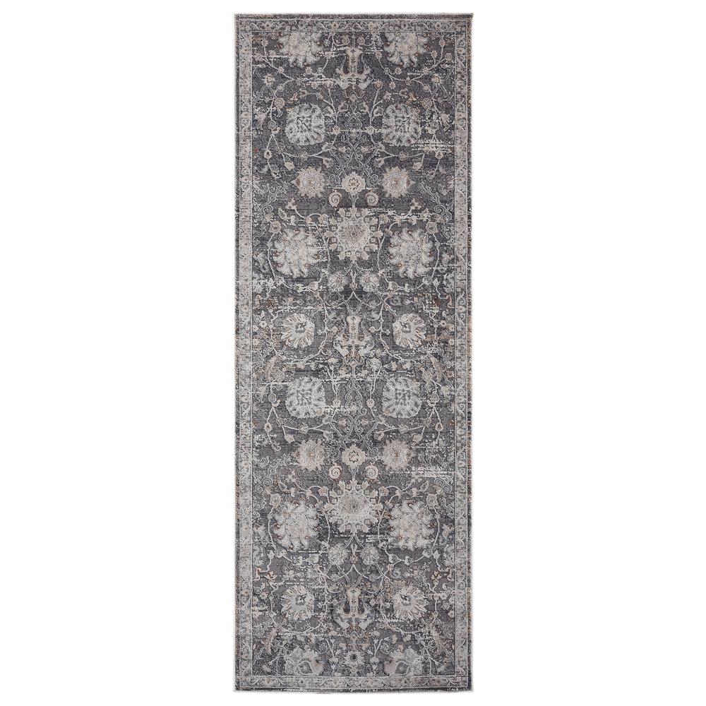 United Weavers Glamour Elegance Grey 2 ft. 7 in. x 7 ft. 4 in. Runner Rug 4042047228E The