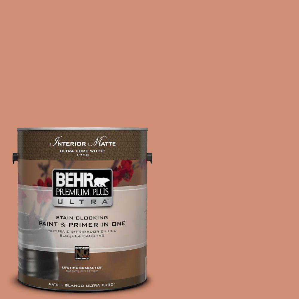Behr Premium Plus Ultra 1 Gal M200 5 Terra Cotta Clay Matte Behr Premium Plus Ultra 1 Gal M200 5 Terra Cotta Clay Matte Interior