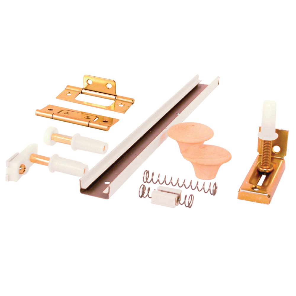 PrimeLine 8 in. Bifolding Closet Door Track and Hardware Kit161795 The Home Depot