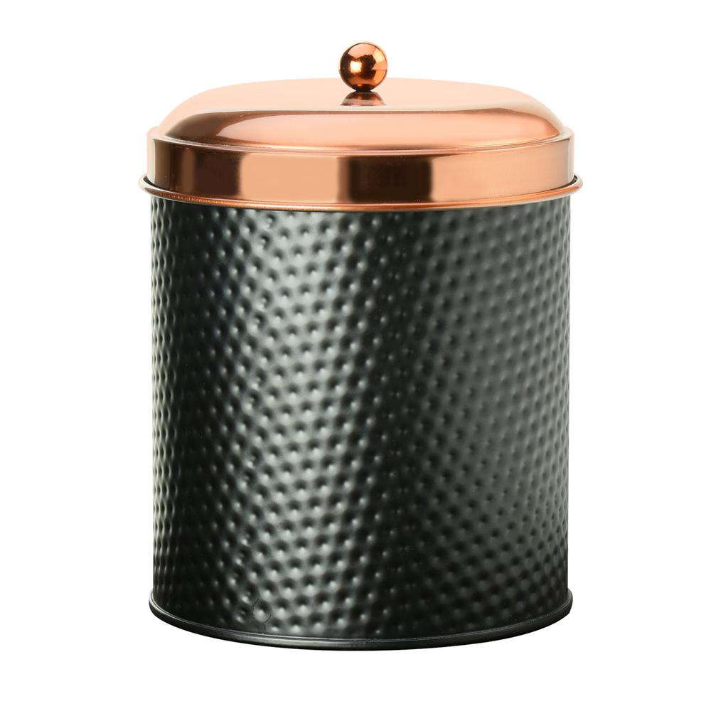 Amici Home Ashby 140 Oz Metal Storage Canister With Copper Lid Metal Storage Canister With Copper Lid 7cdi033r The Home Depot