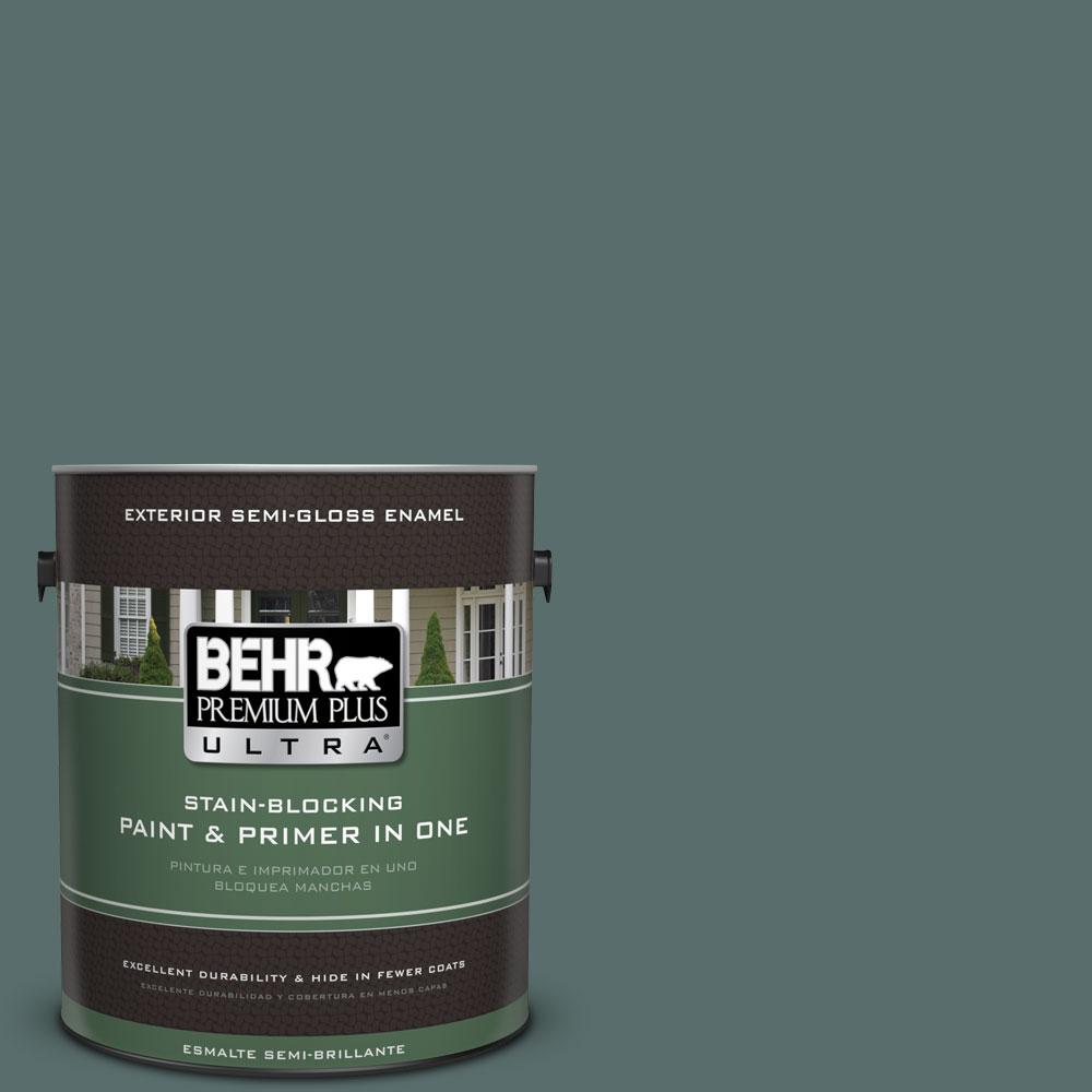 BEHR Premium Plus Ultra 1gal. N4306 Meteorological SemiGloss Enamel