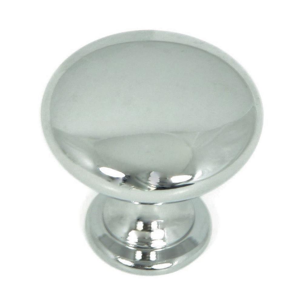 Stone Mill Hardware 1.25 in. Polished Chrome Round KnobCP2175PC The Home Depot
