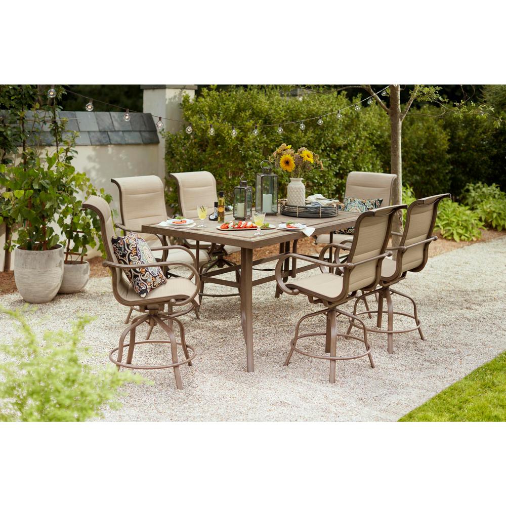 high top patio table with 4 chairs