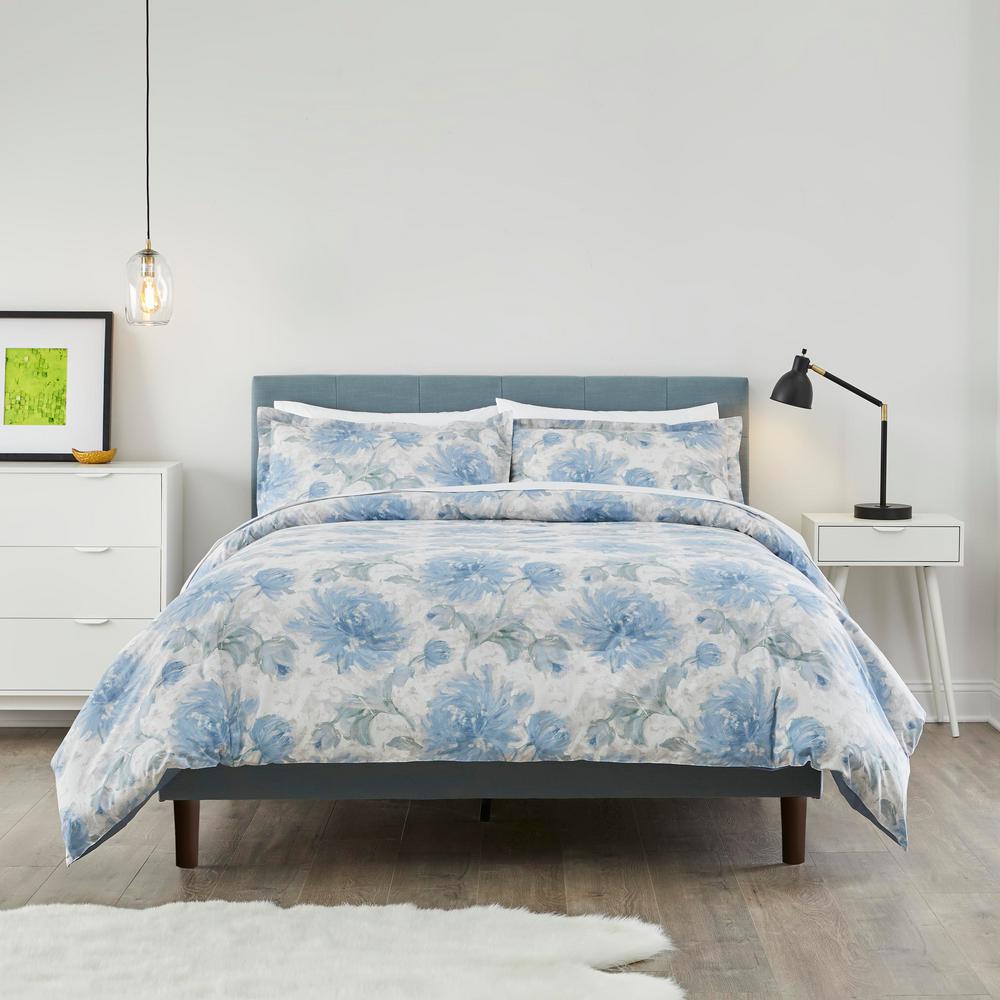 Stylewell Corinne 3 Piece Floral King Comforter Set Cn0006 K