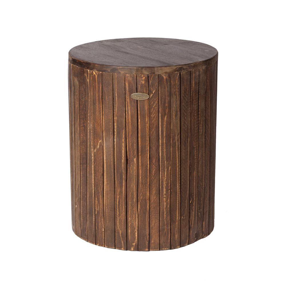 outdoor stool wood garden round patio michael sense metal frame side tables chalk primary finish depot homedepot