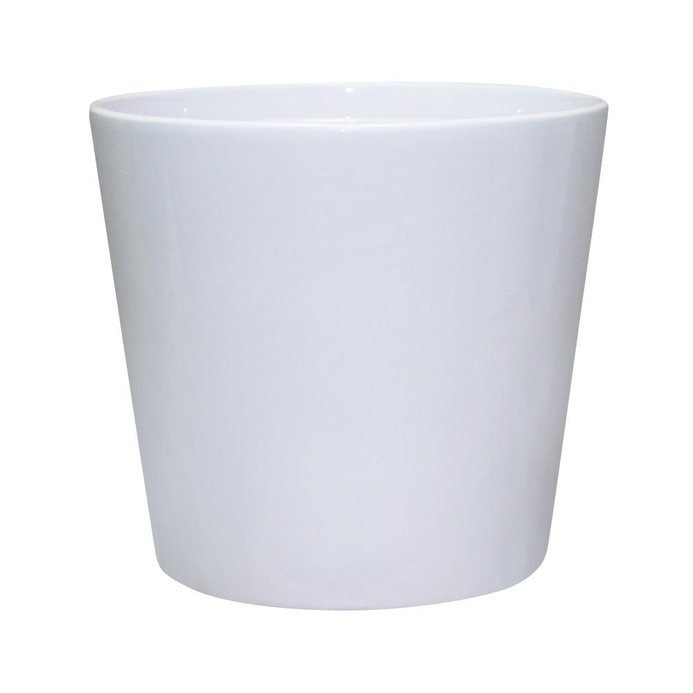 Southern Patio Contemporary 7 in. Dia White Ceramic PotCRM070986