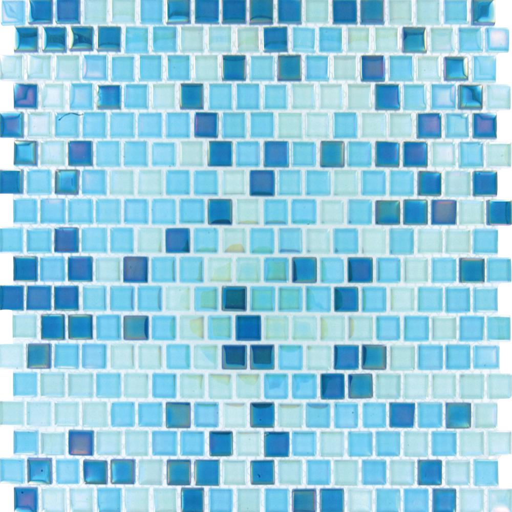 Msi Sky Blue 12 In X 4mm Gl Mesh Mounted Mosaic Wall Msi Sky Blue 12 In X 4mm Gl Mesh Mounted