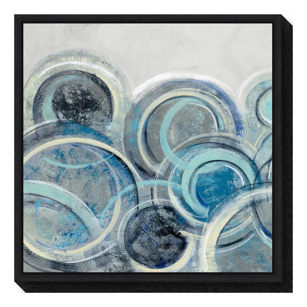 Black Canvas Art Wall The Home Depot Variation Blue Grey Ii By Silvia Vileva Framed Canvas Wall Art