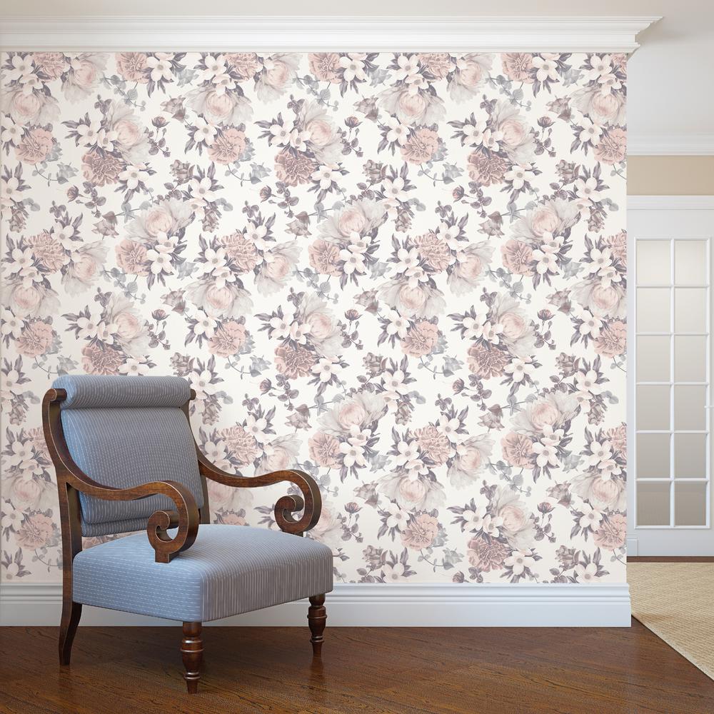 Tempaper Botanical Blossom Wallpaper-BO510 - The Home Depot