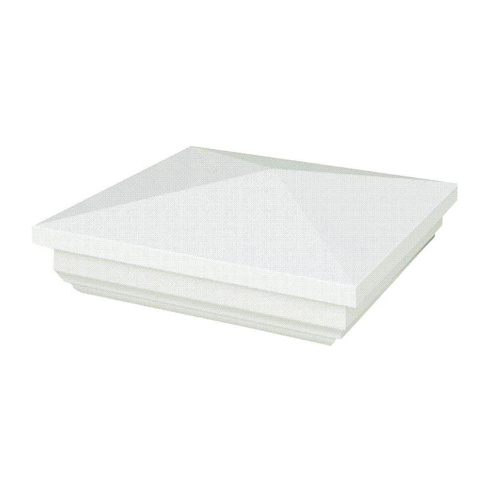 Veranda 5 in. x 5 in. Vinyl Weathered Cedar Pyramid Post Cap169120