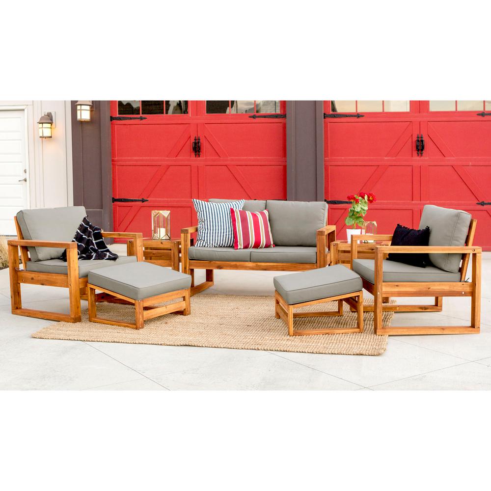 Loveseat Patio Dining Sets Furniture The Home Depot 7 Piece Outdoor Clic Traditional Modern Contemporary Open Side Patio Chat Set