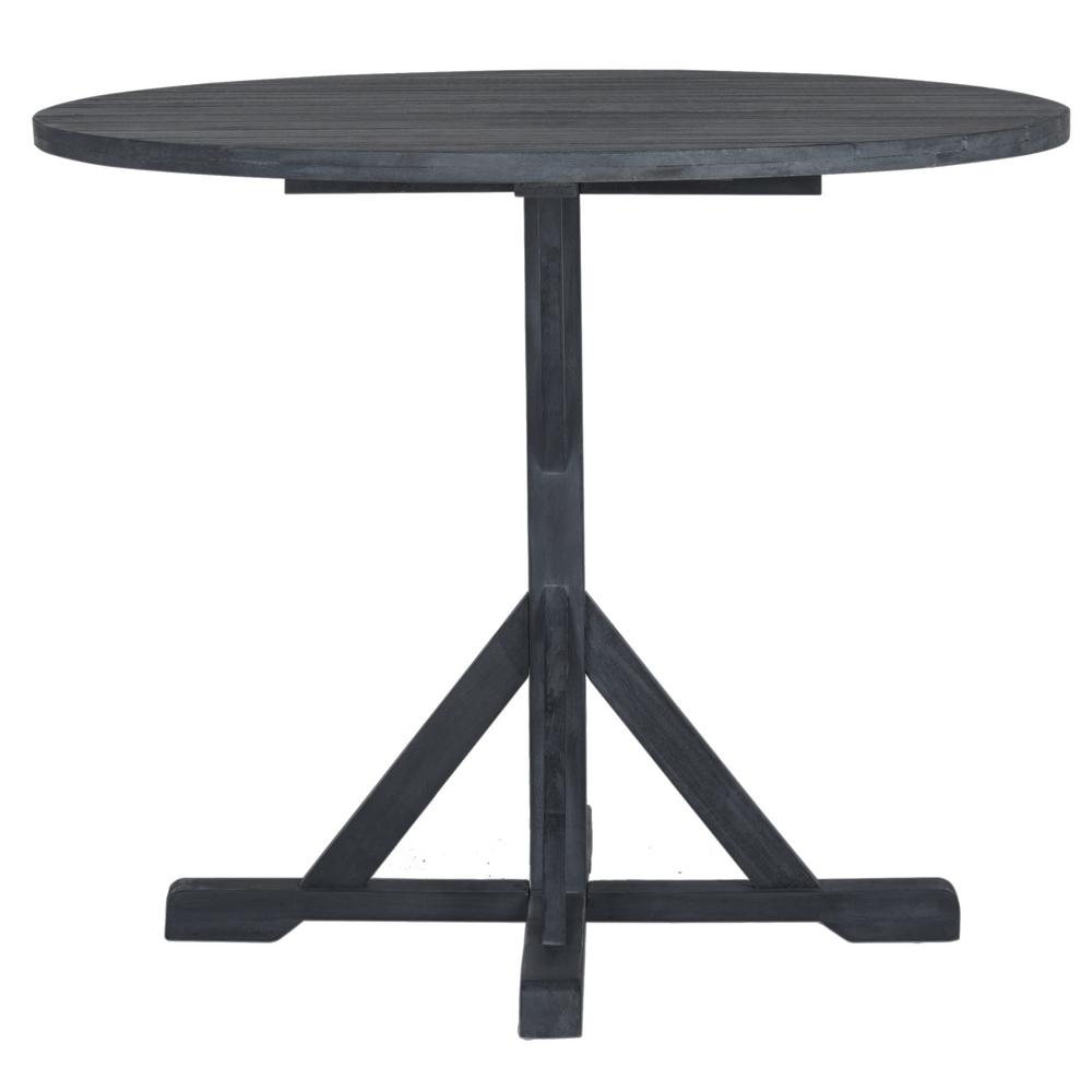 Safavieh Arcata Ash Grey Round Outdoor Patio Accent Table