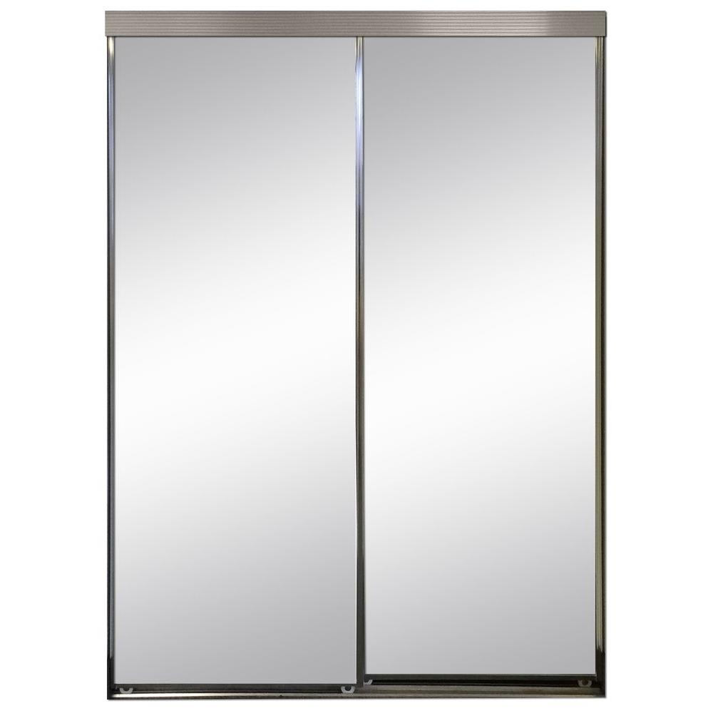 Impact Plus 84 in. x 80 in. Polished Edge Mirror Framed 