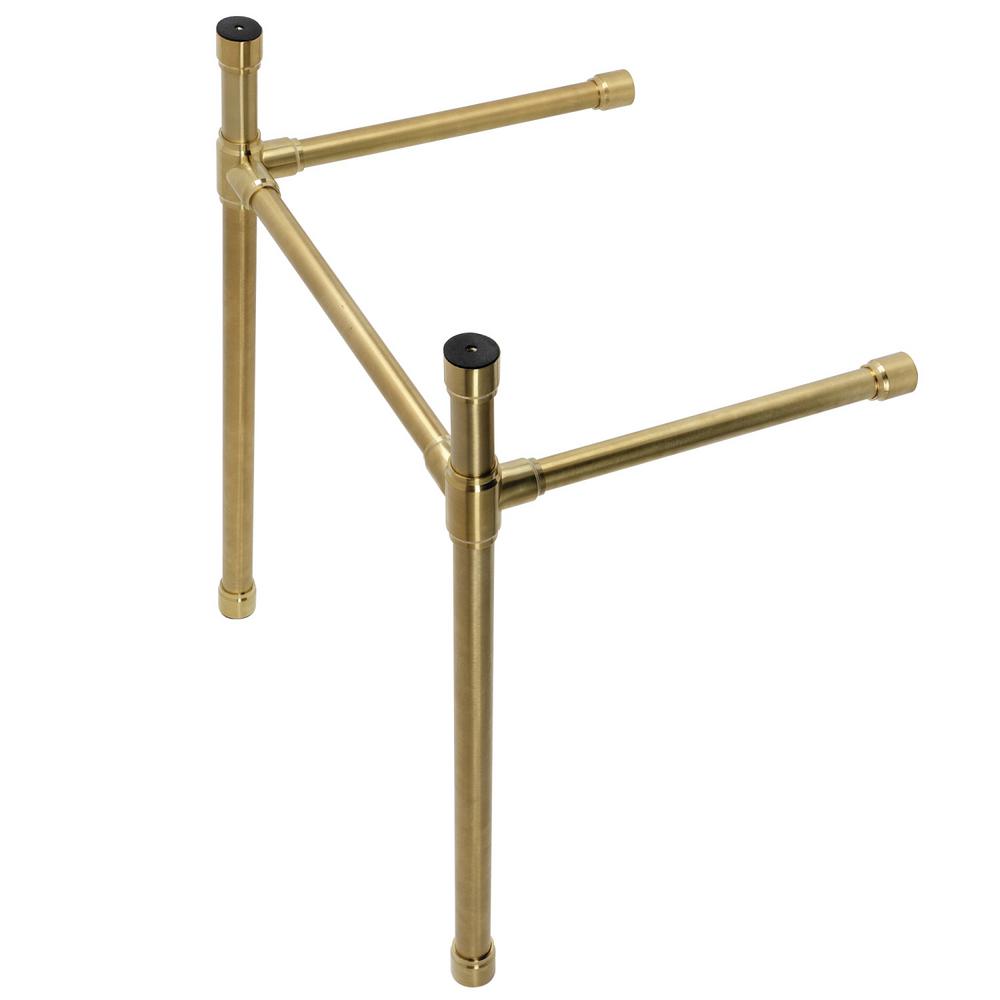 Kingston Brass Dreyfuss Stainless Steel Console Sink Legs in Brushed
