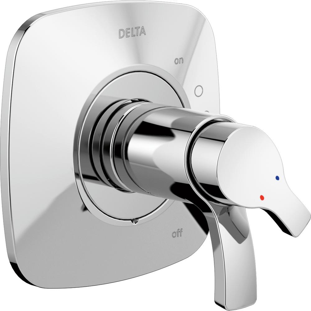 Delta Classic 1Handle Temperature Control Valve Trim Kit in Chrome