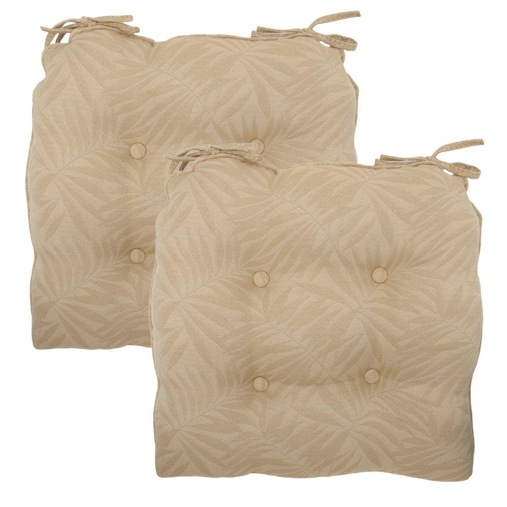 Hampton Bay 20 5 X Outdoor Chair Cushion In Standard Roux Palm 2 Hampton Bay 20 5 X Outdoor Chair Cushion In Standard Roux Palm 2 Pack