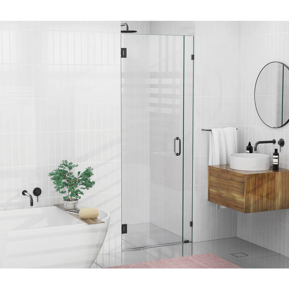 Glass Warehouse 24 in. W x 78 in. H Pivot/Hinged Frameless Shower Door