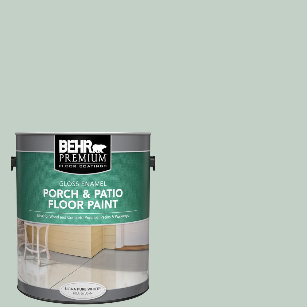 BEHR Premium 1 gal. PPU1113 Frosted Jade Gloss Enamel Interior