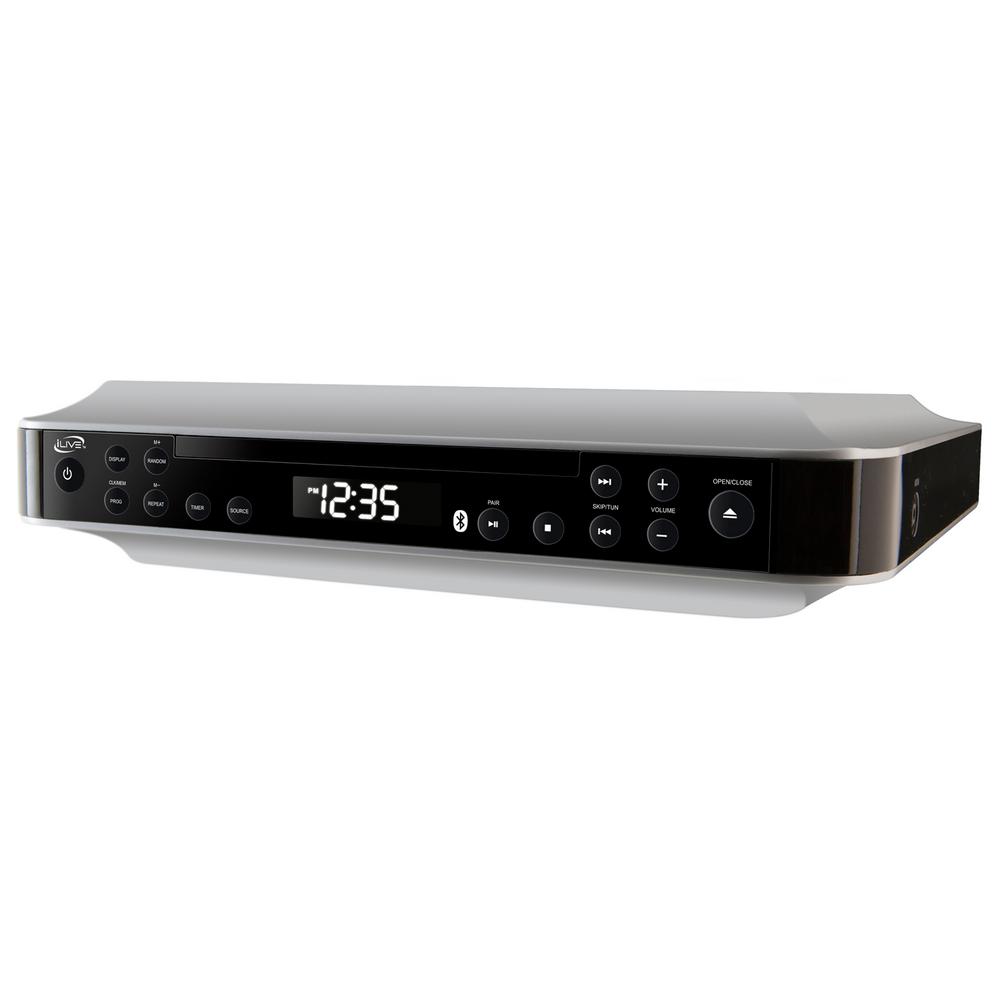 Ilive Bluetooth Under Cabinet System With Cd Player Ikbc384s The Home Depot - Under Cabinet Cd Radio Kitchen Ilive Bluetooth Under Cabinet System With Cd Player Ikbc384s The Home Depot - Under Cabinet Cd Radio Kitchen