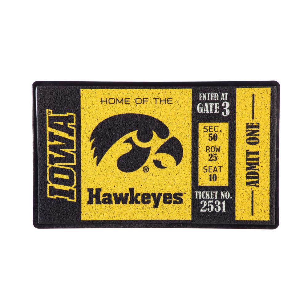 Team Sports America University Of Iowa 30 In X 18 In Vinyl