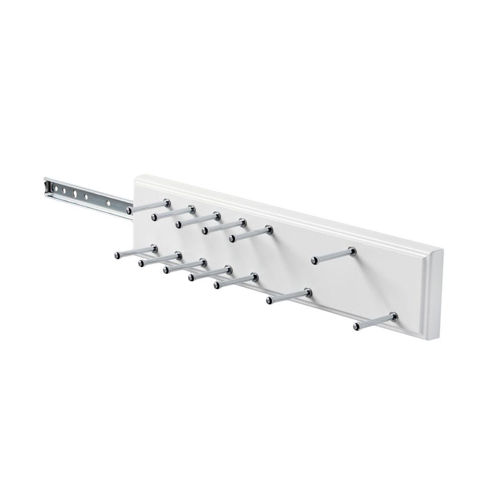 Martha Living 13 Hook Sliding Belt Tie Rack Xd The Home Depot