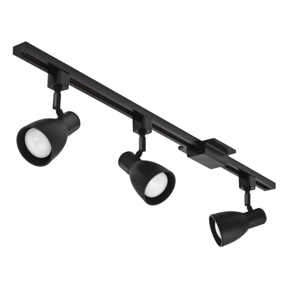 Lithonia Lighting Step Baffle 3 Light Black Led Track Lithonia Lighting Step Baffle 3 Light Black Led Track