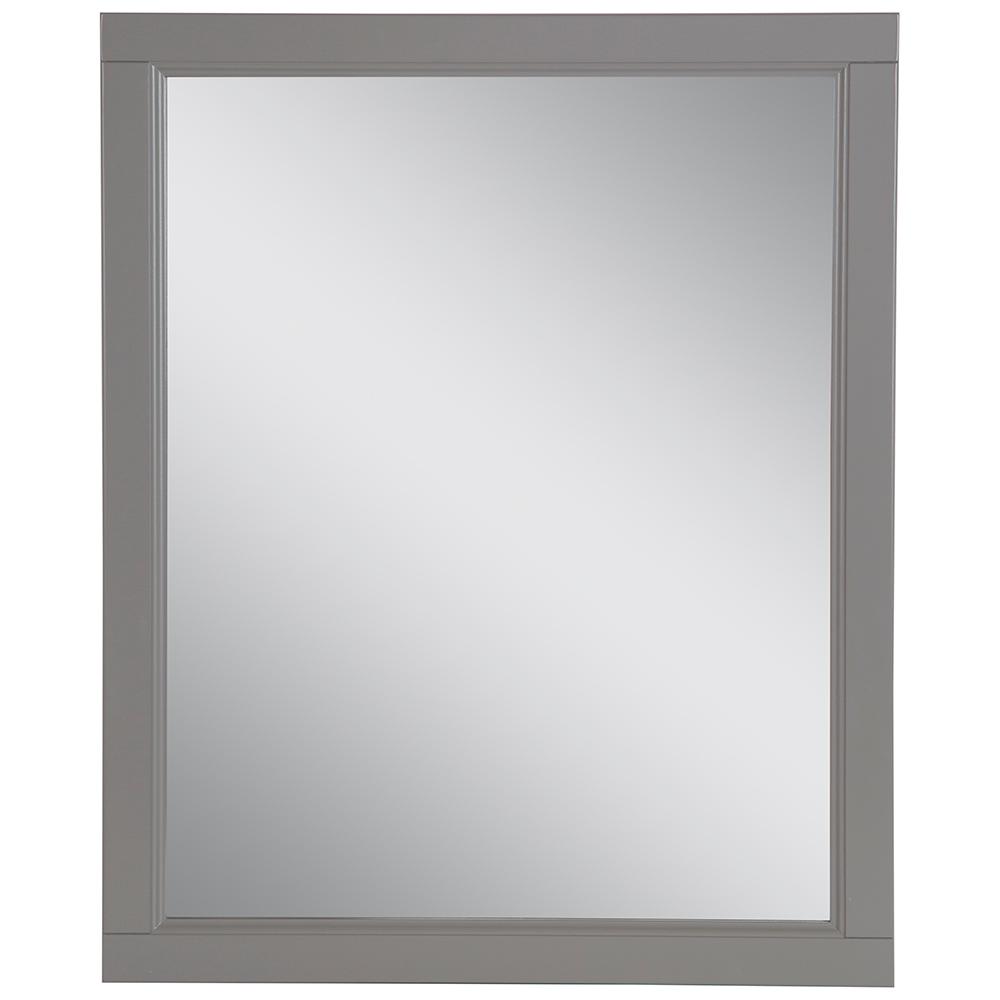 Pewter Bathroom Mirrors Bath The Home Depot Claxby 25 67 In W X 31 38 H Framed Wall Mirror