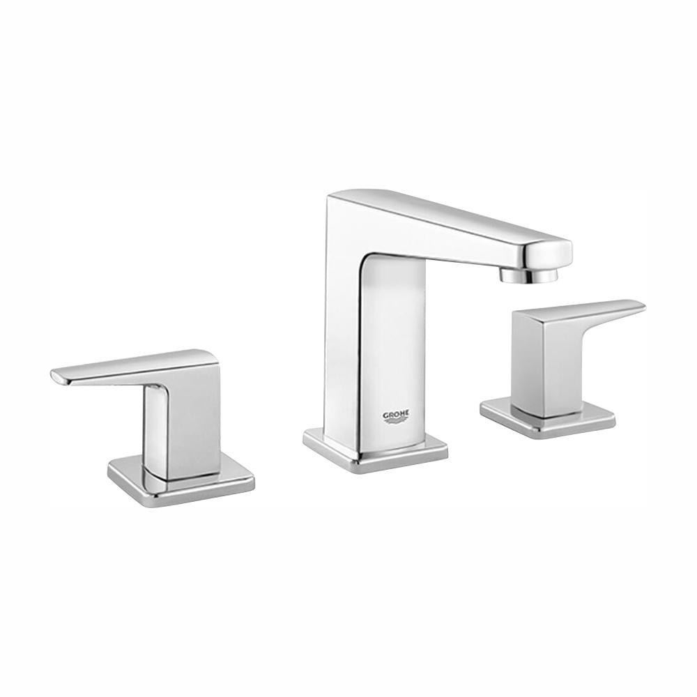Grohe Tallinn 8 In Widespread 2 Handle Bathroom Faucet In Starlight Chrome 20583000 The Home Depot
