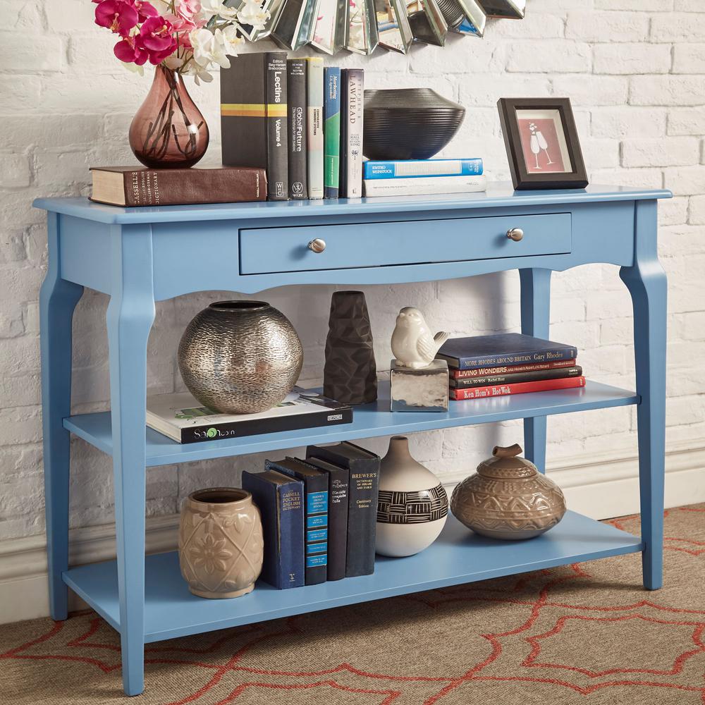 Homesullivan Heritage Blue Sofa Table Tv Stand 40e713bu T