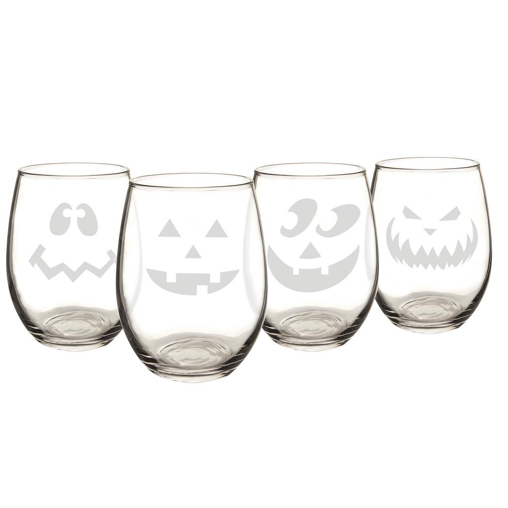 Personalized Stemless Wine Glasses U 1110U The Home Depot