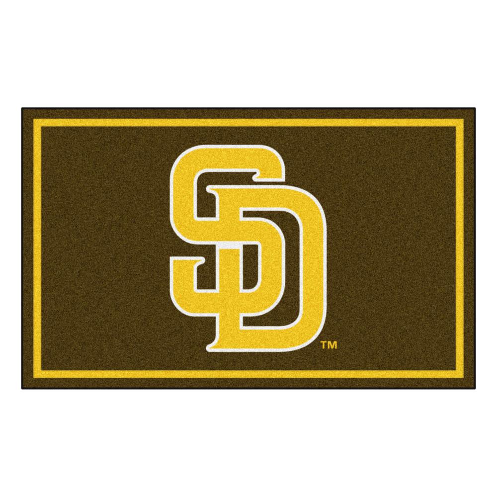 FANMATS MLB Oakland Athletics Nylon Face 4X6 Plush Rug