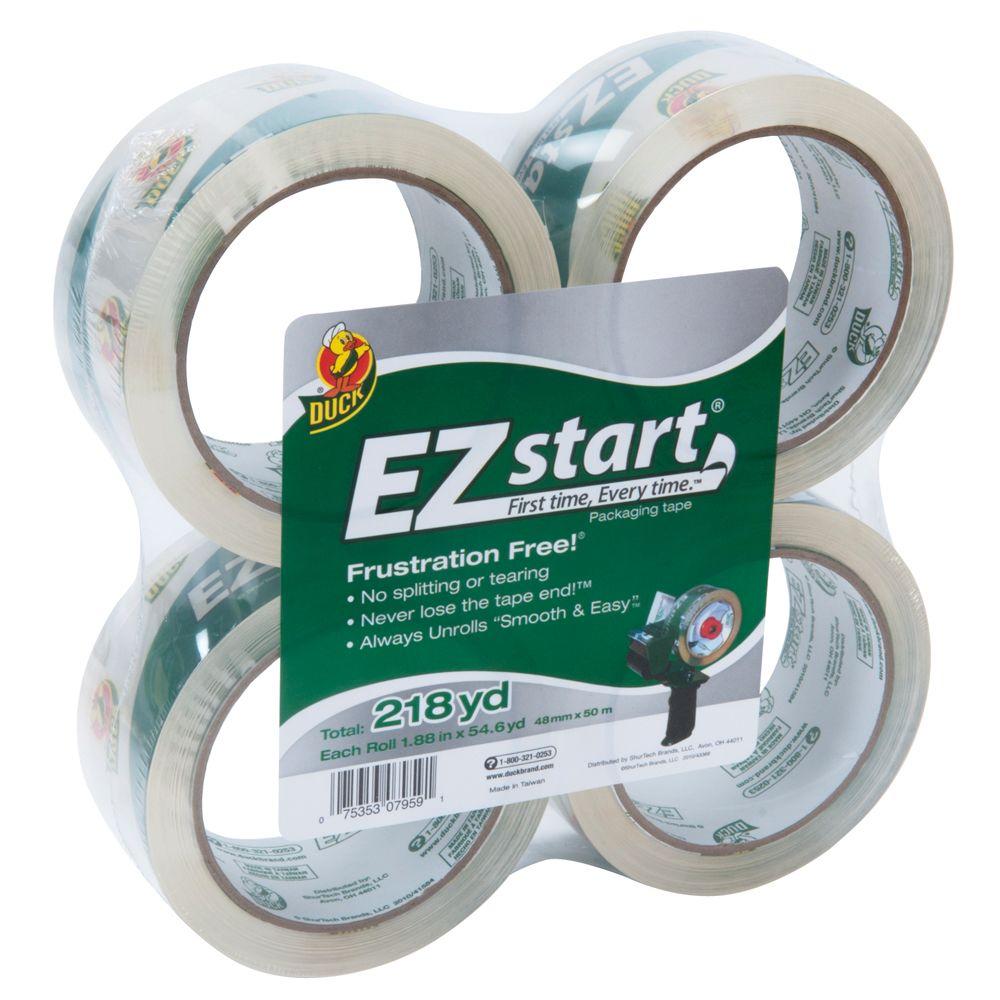 Duck 1.88 inch x 50 m Ez Start Packaging Tape (24-Pack) by Duck