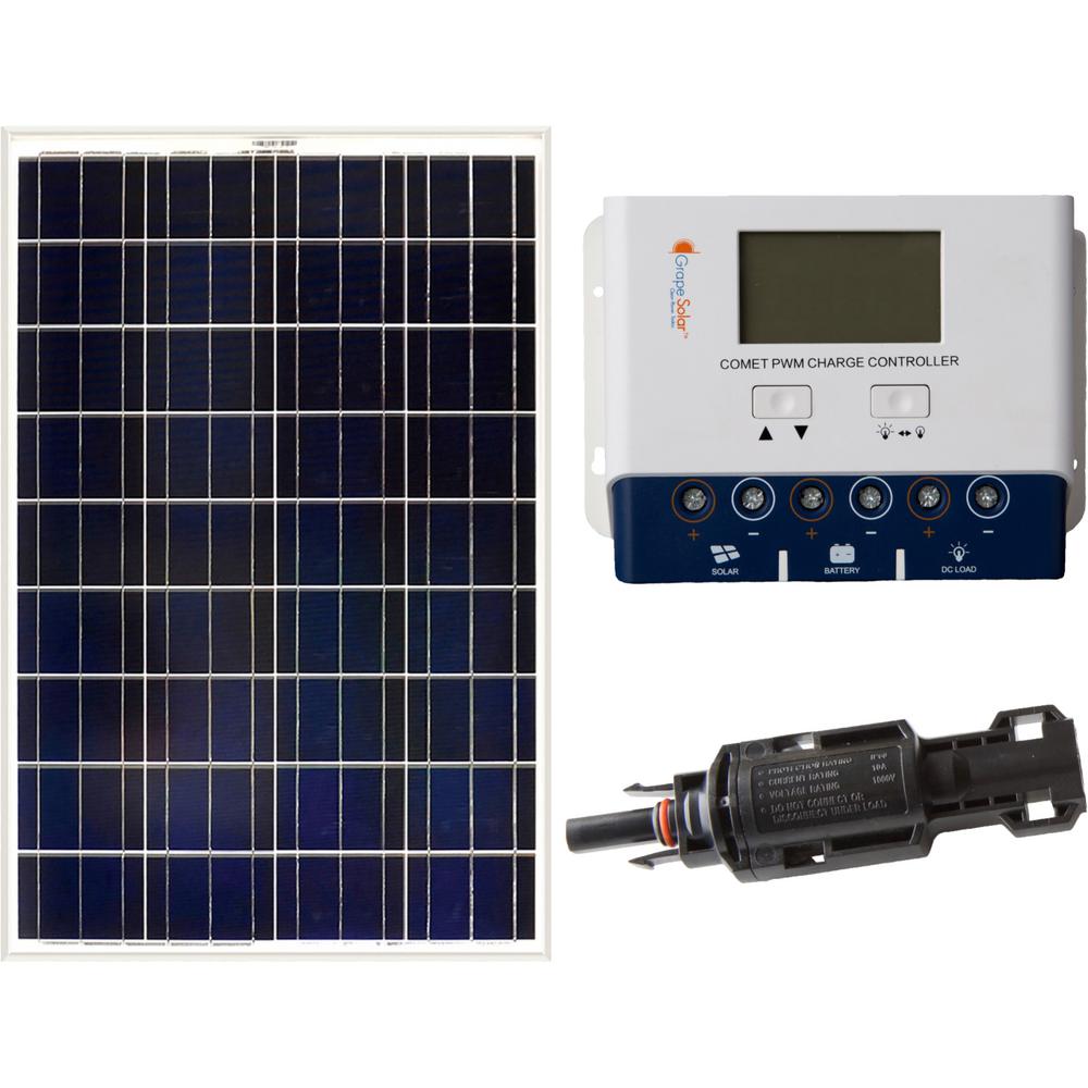 Grape Solar 100 Watt Off Grid Solar Panel Kit