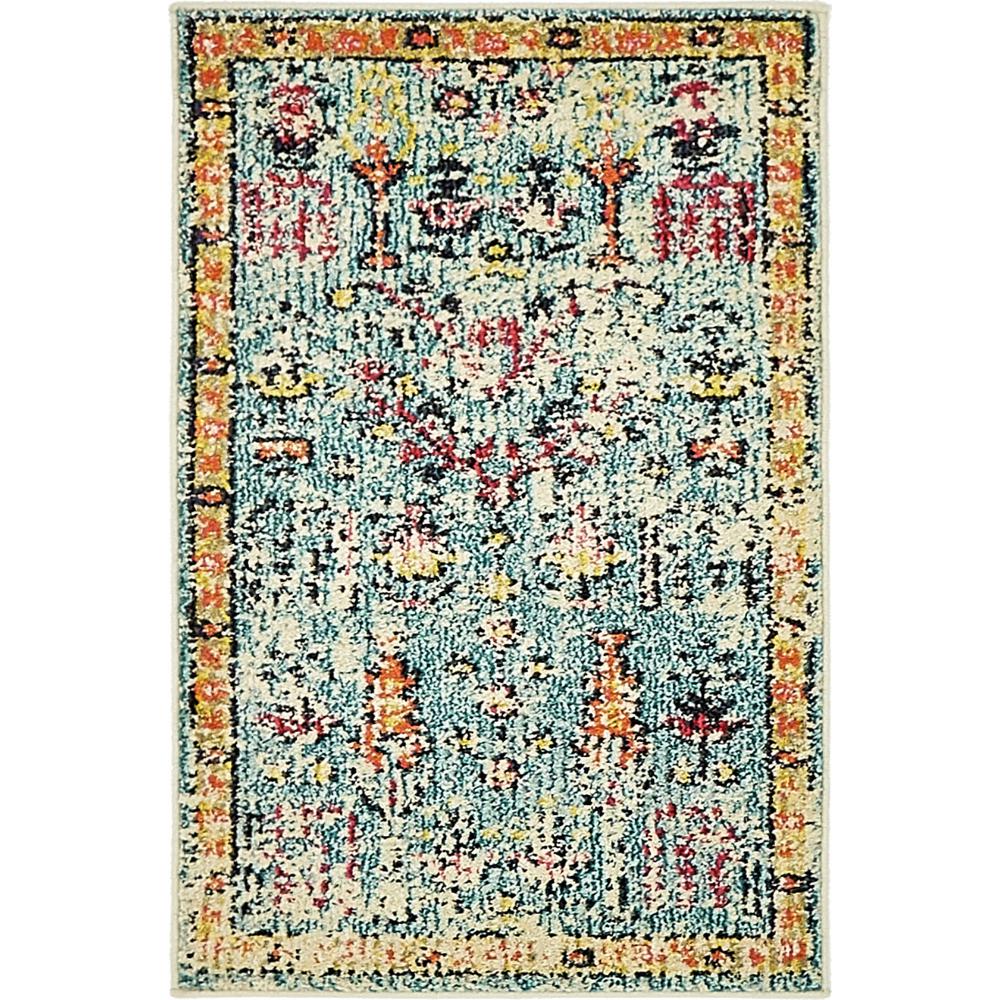 Unique Loom Monterey Blue 2 Ft X 3 Area Rug 3139956 The Home Unique Loom Monterey Blue 2 Ft X 3 Area Rug