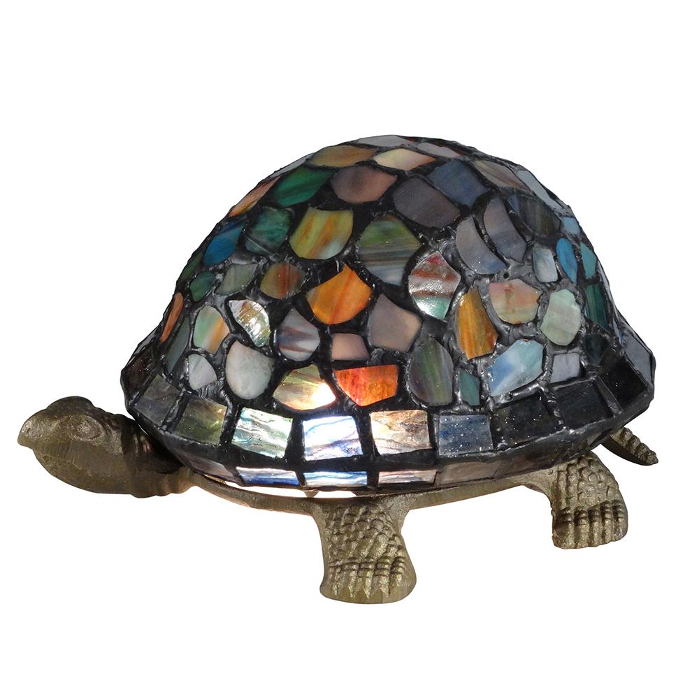 Dale Tiffany Oval Lamps Lighting The Home Depot Antique Brass Accent Lamp With Tiffany Glass Shade
