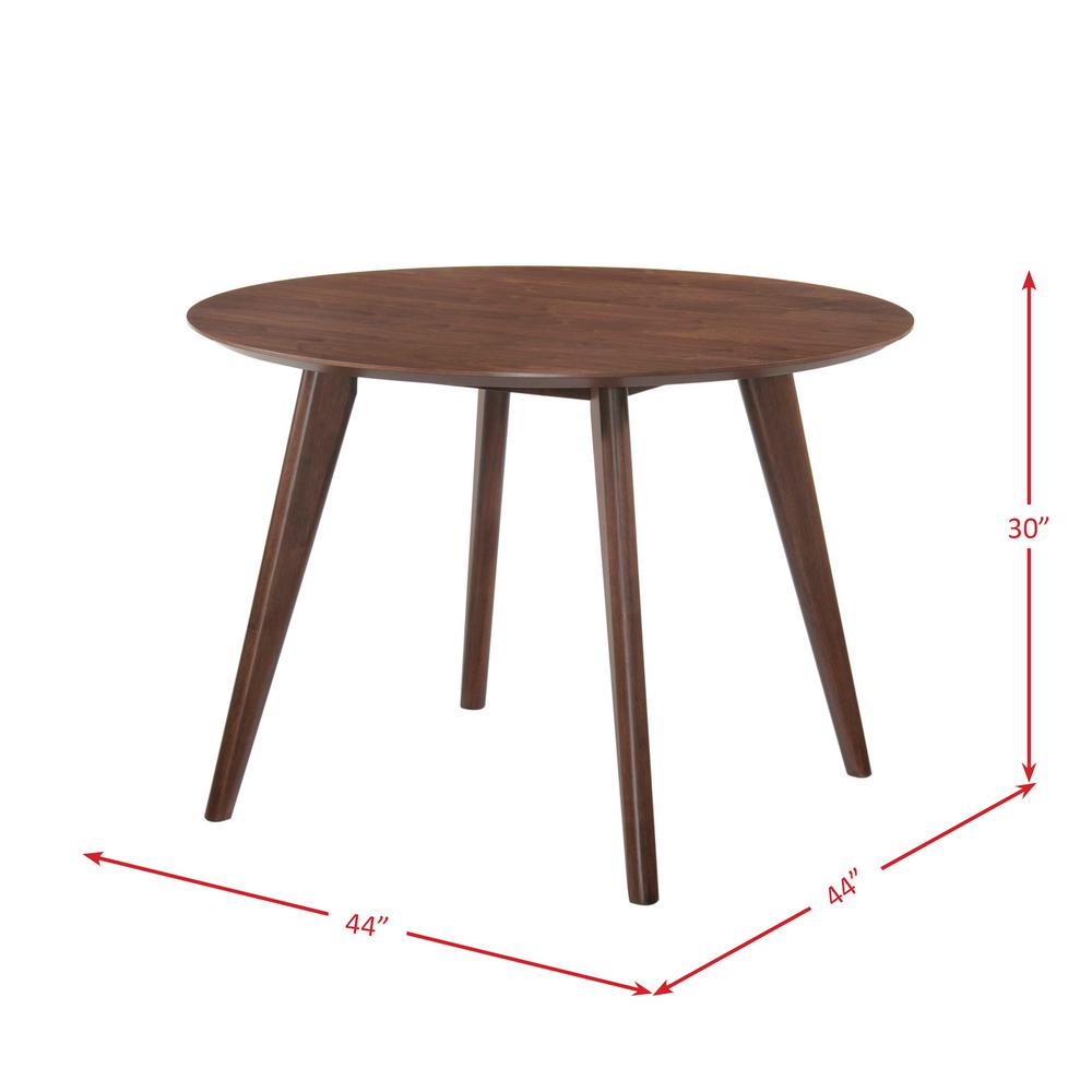 Rosie Light Walnut Dining Table Drb500dt The Home Depot Rosie Light Walnut Dining Table Drb500dt The Home Depot