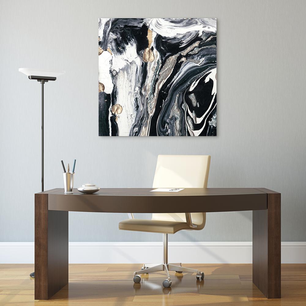 Empire Art Direct Ebony And Ivory A Abstract Frameless Free