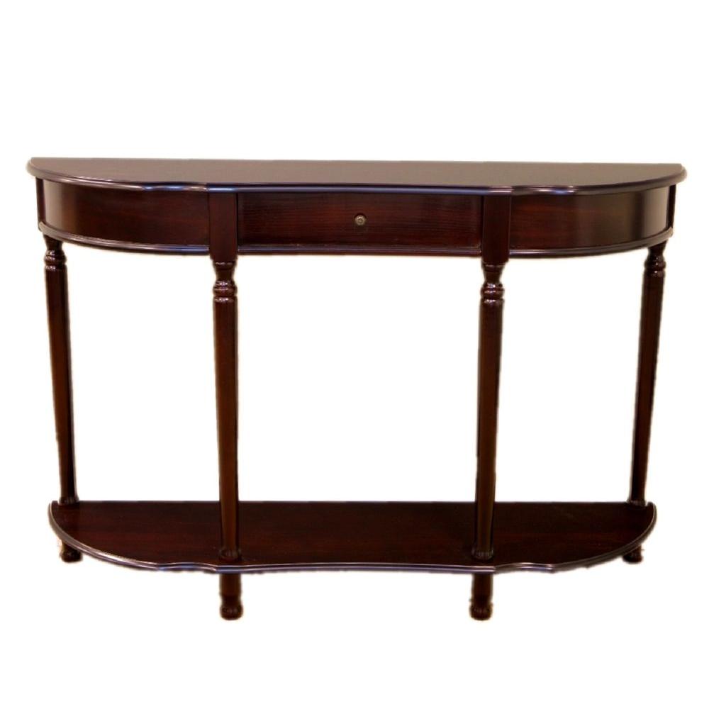 Half Circle Entryway Tables Entryway Furniture The Home Depot