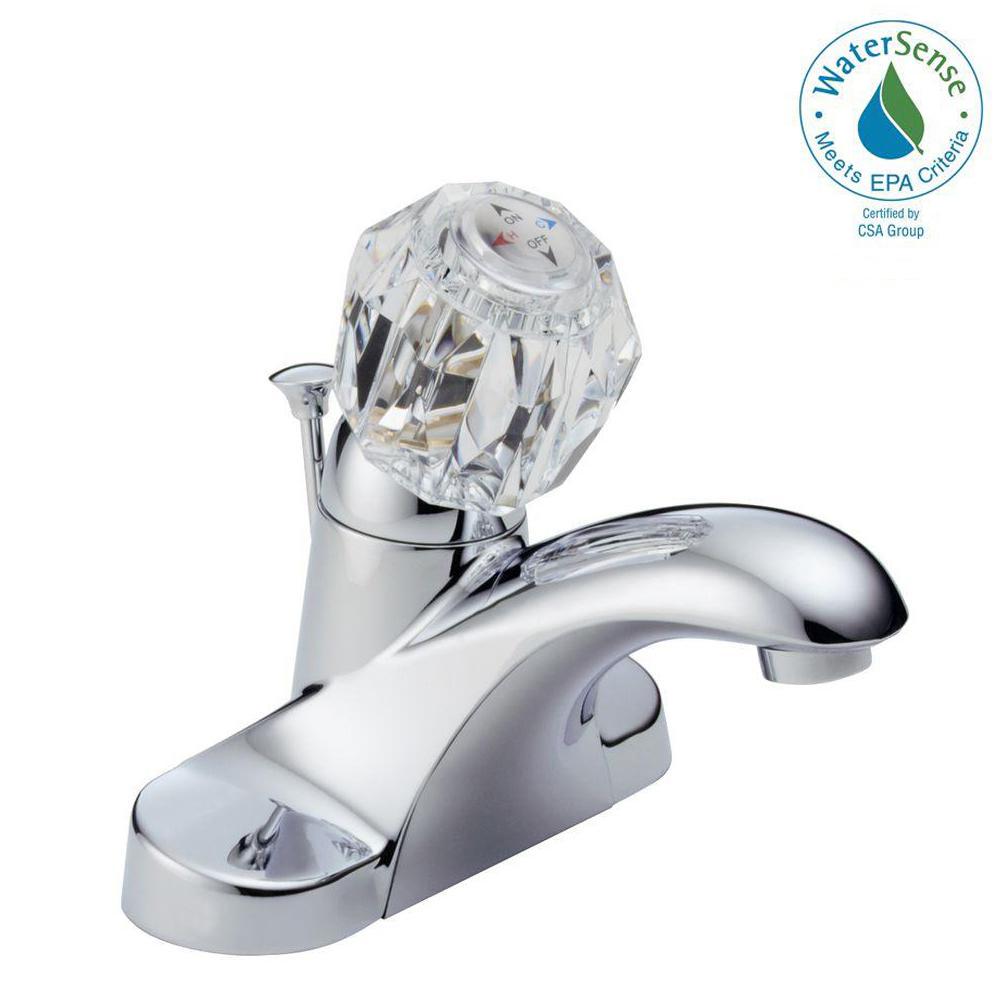 Delta Foundations 4 in. Centerset SingleHandle Bathroom Faucet with