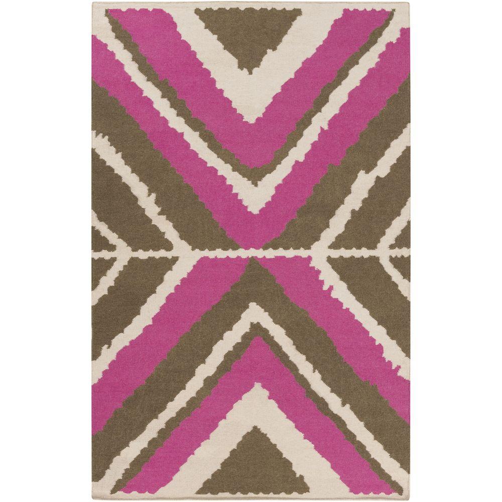Professionally Clean Pink Southwestern Area Rugs The Alameda Hot Pink 5 Ft X 8 Indoor Area Rug