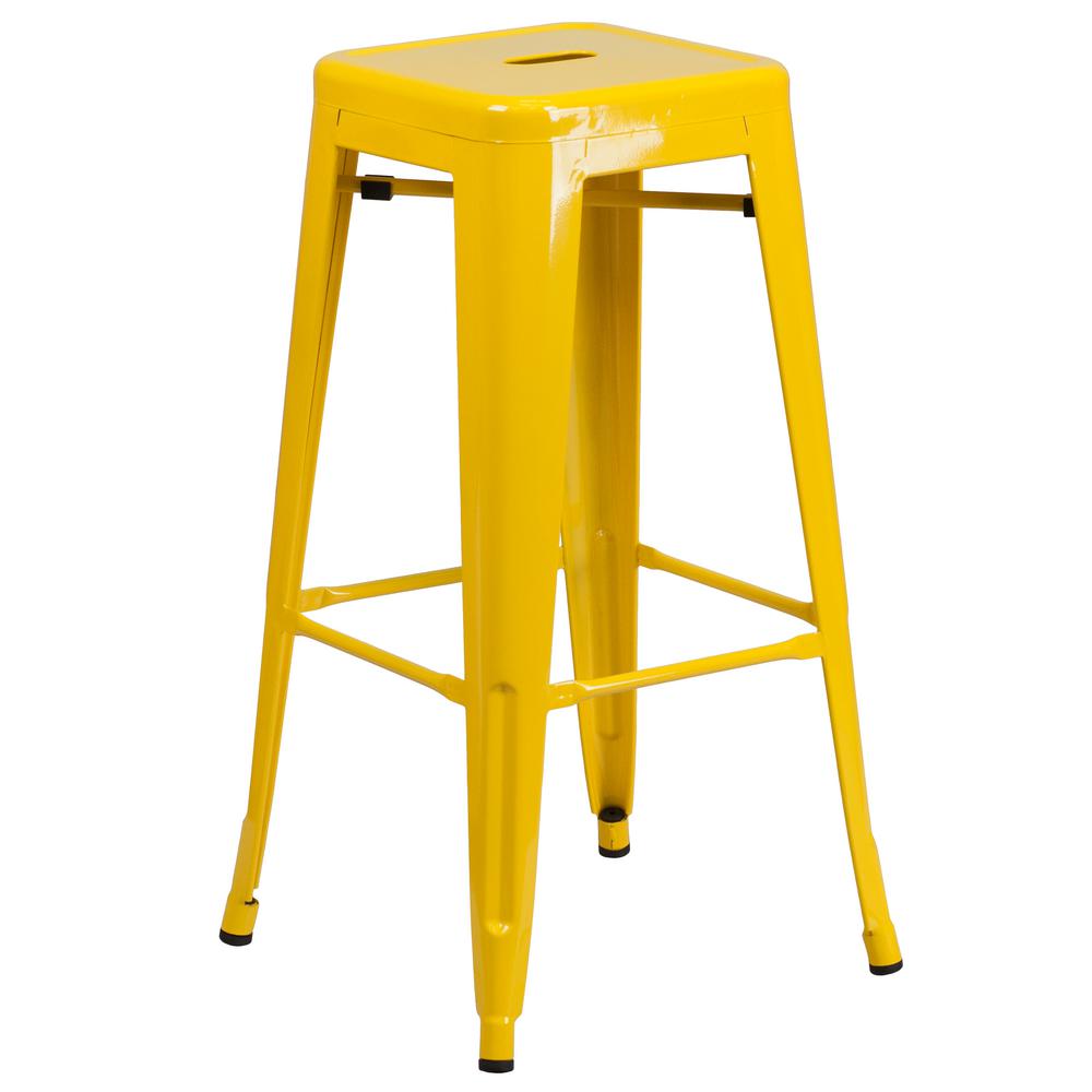 Reviews For Flash Furniture 30 In Yellow Bar Stool Ch3132030yl The Home Depot