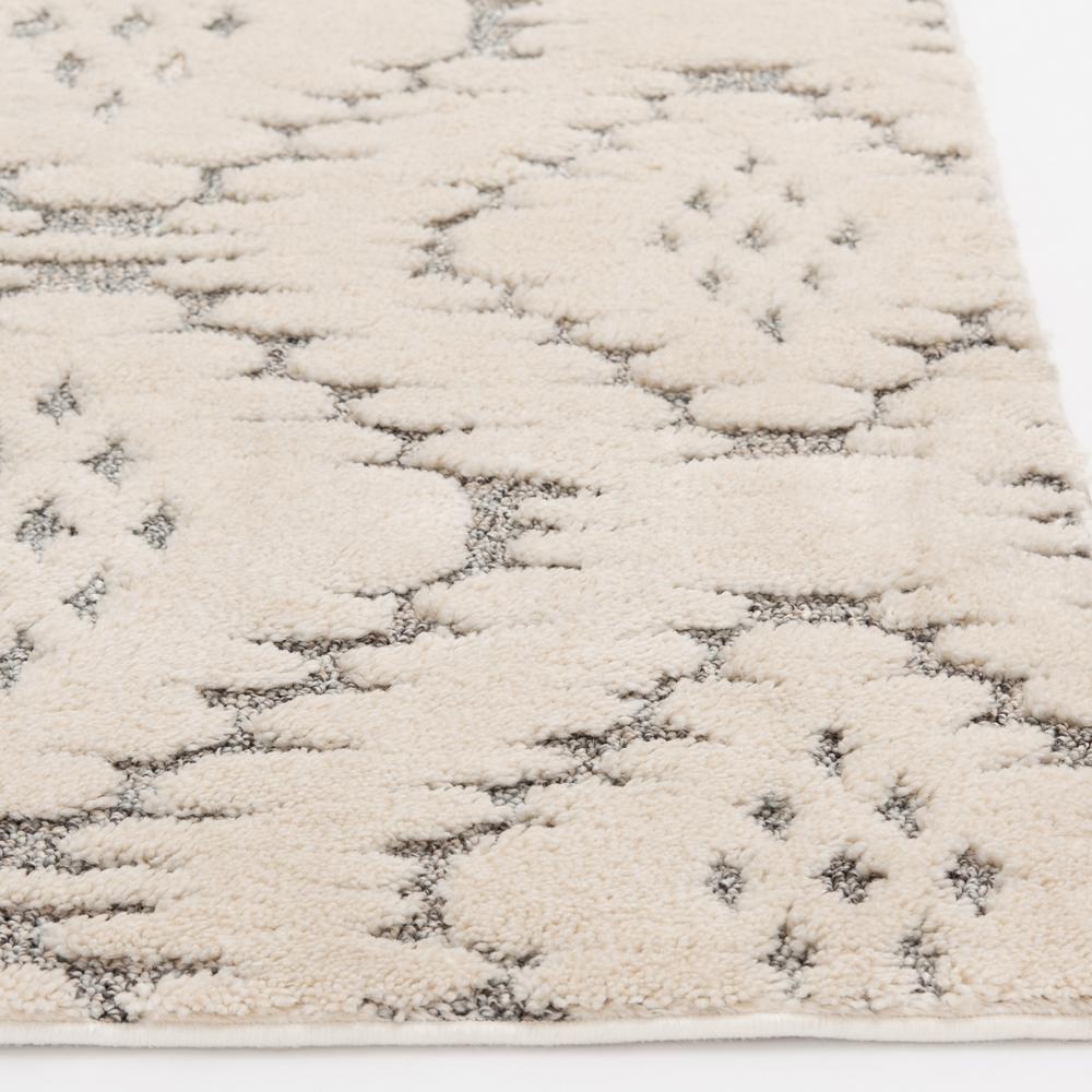 Bazaar Yara Grey White 5 Ft X 7 Geometric Polypropylene Area - Beige And White Area Rug Bazaar Yara Grey White 5 Ft X 7 Geometric Polypropylene Area - Beige And White Area Rug