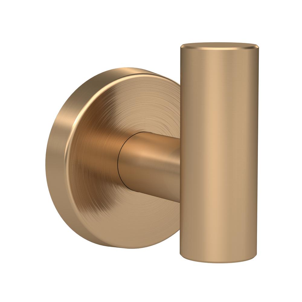 Amerock Arrondi Wall Mount Single Robe Hook in Brushed Bronze/Golden
