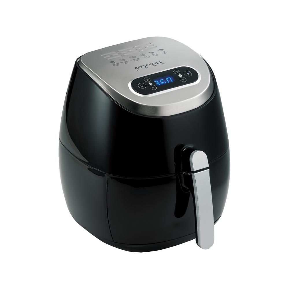 Rosewill Digital 3.7 Qt. Air Fryer With LED Touch Display, 1400-Watt ...