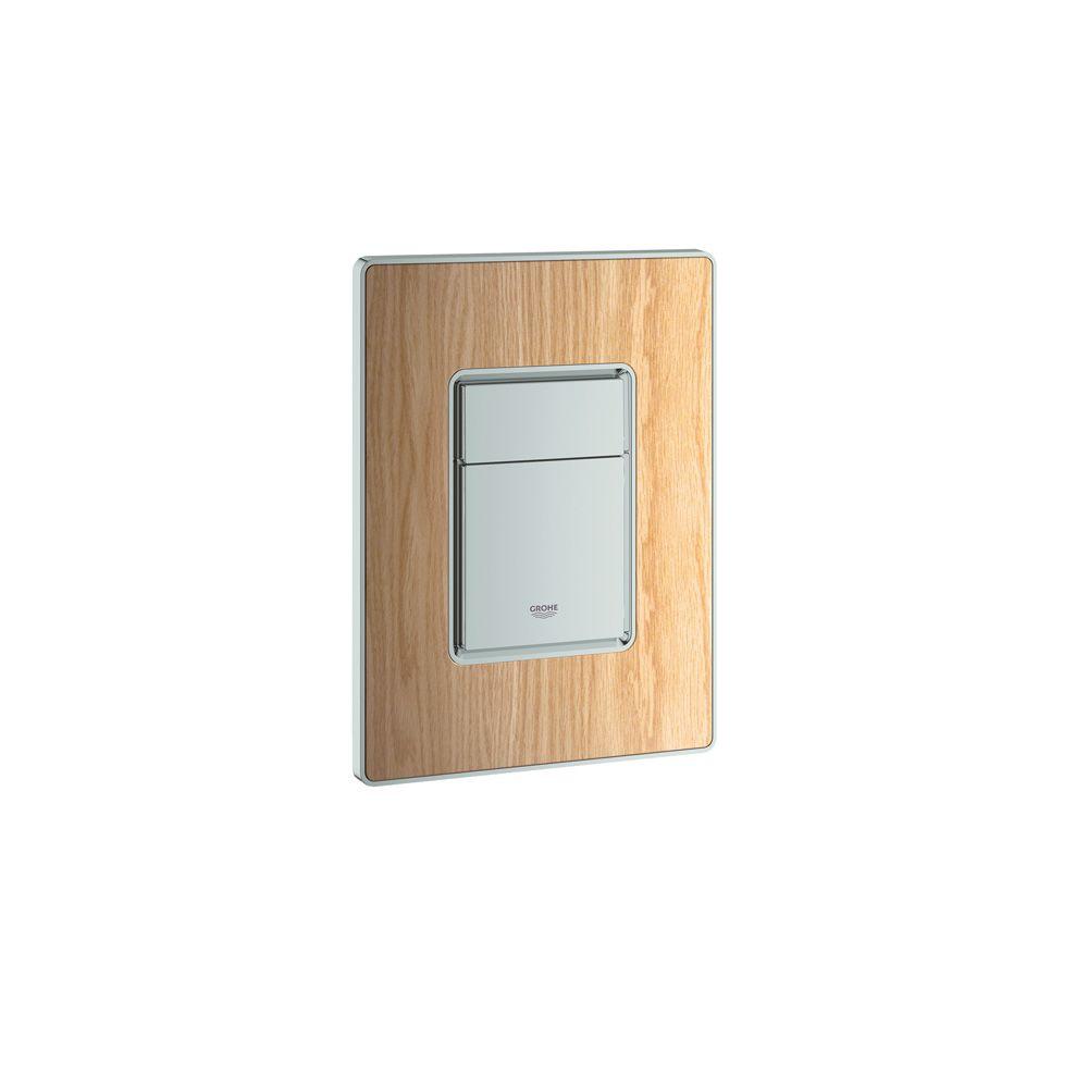 American Standard Skate Cosmopolitan Actuation Plate in Natural Oak by American Standard