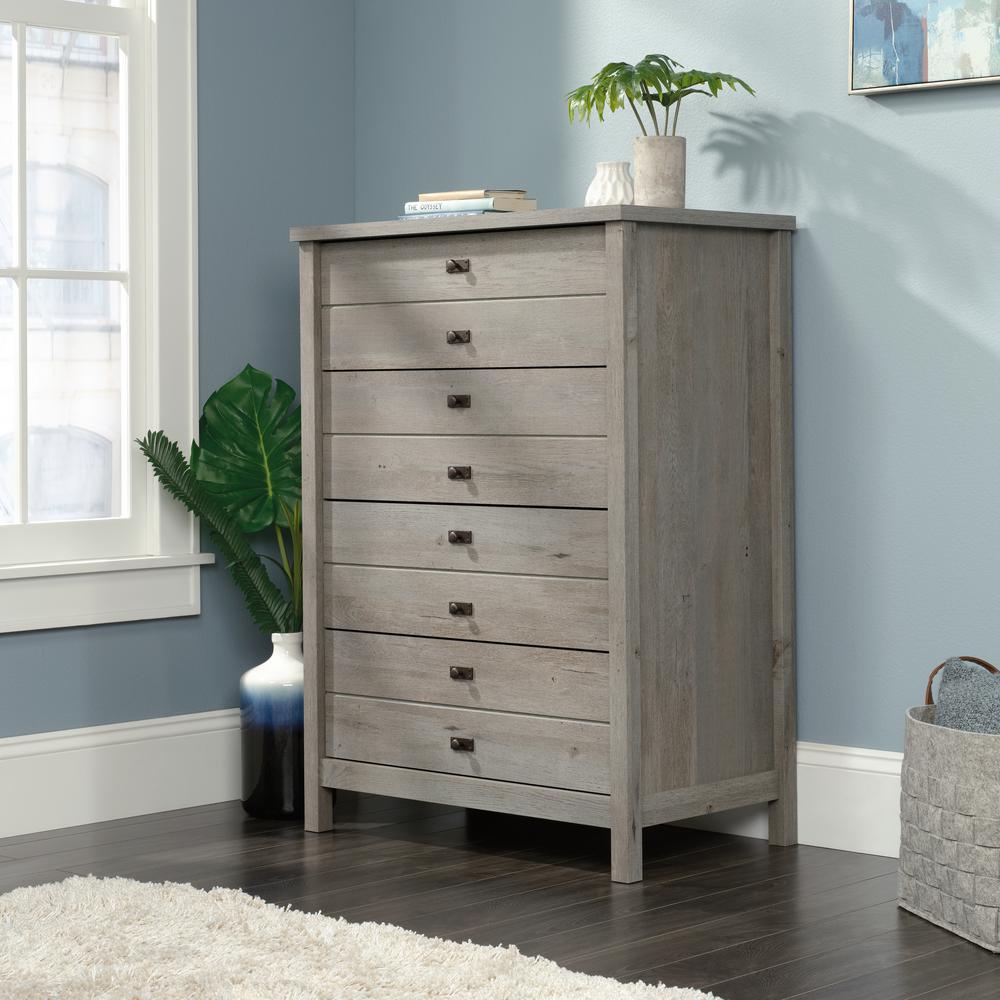 Sauder Cottage Road 4 Drawer Mystic Oak Chest 423965 The Home Depot