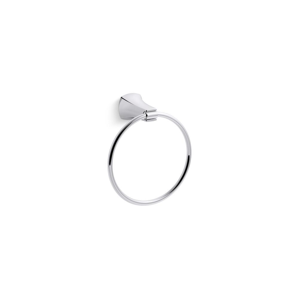 Kohler Rubicon Wall Mount Towel Ring In Polished Chrome K R26114 Cp Kohler Rubicon Wall Mount Towel Ring In Polished Chrome