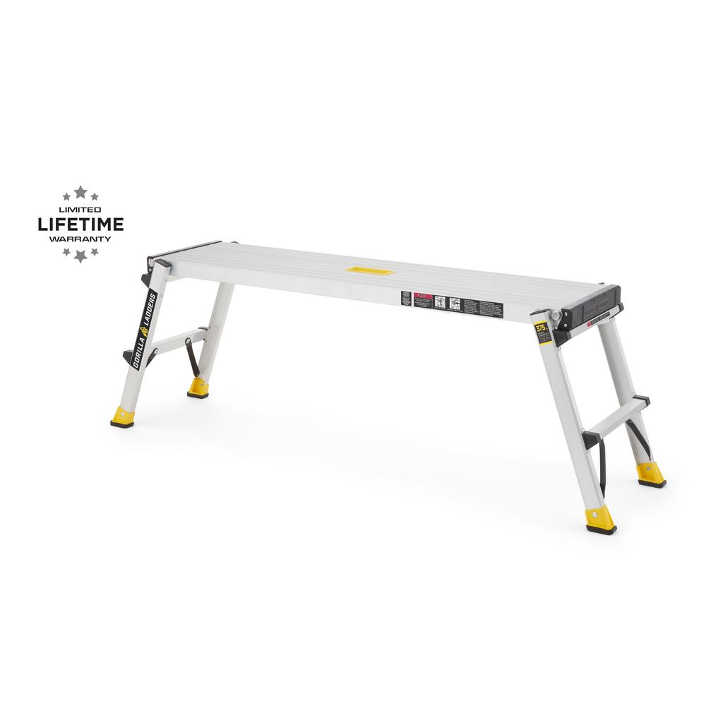 Gorilla Ladders 4 25 Ft X 1 67 Ft X 1 Ft Aluminum Heavy Duty
